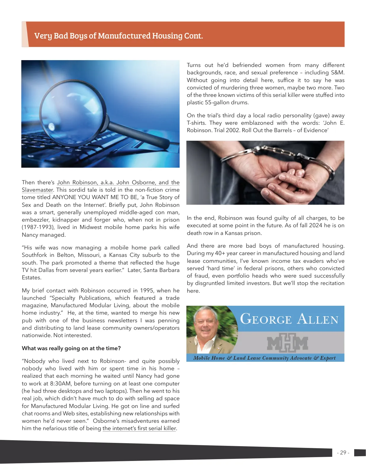 Page 29 of Manufactured Housing Review 2024 Q2