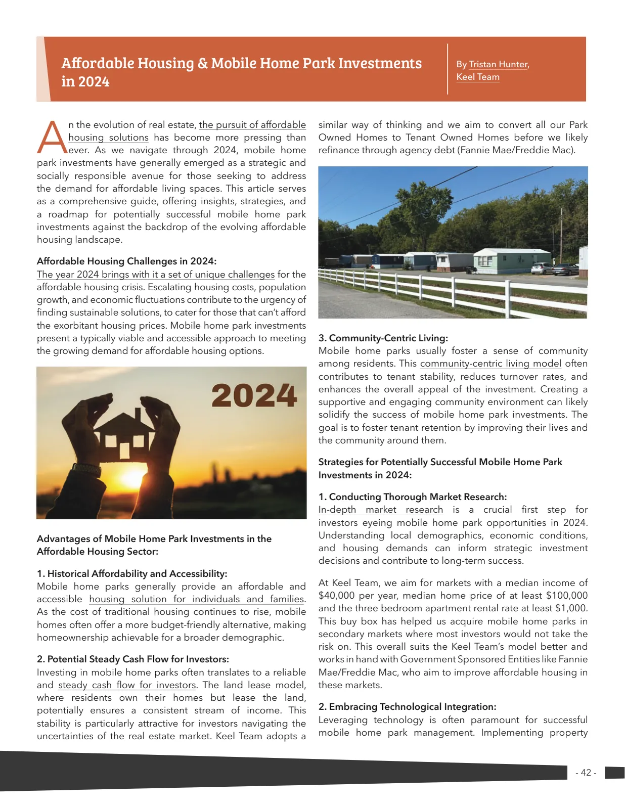 Page 42 of Manufactured Housing Review 2024 Q2