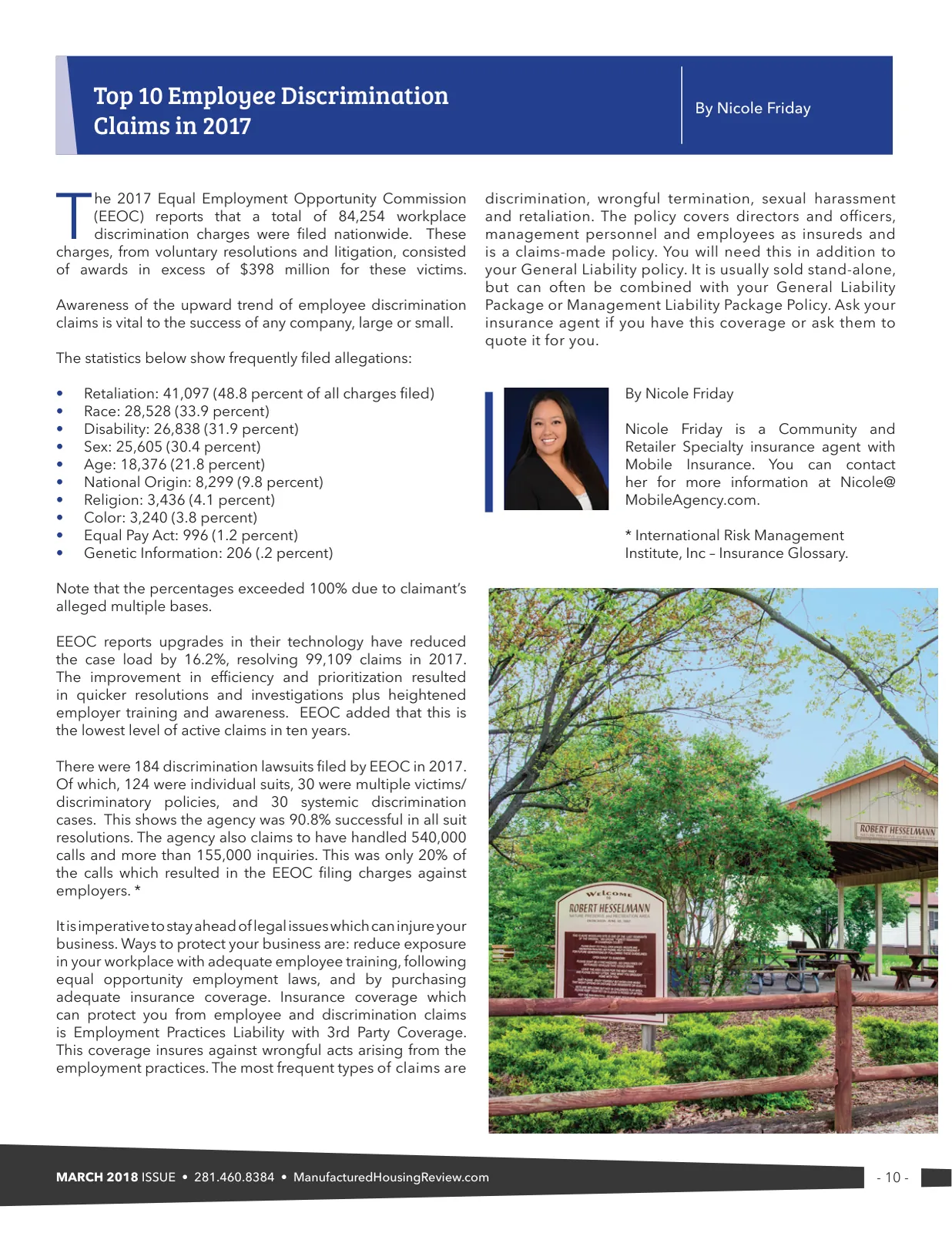 Page 10 of Manufactured Housing Review March 2018