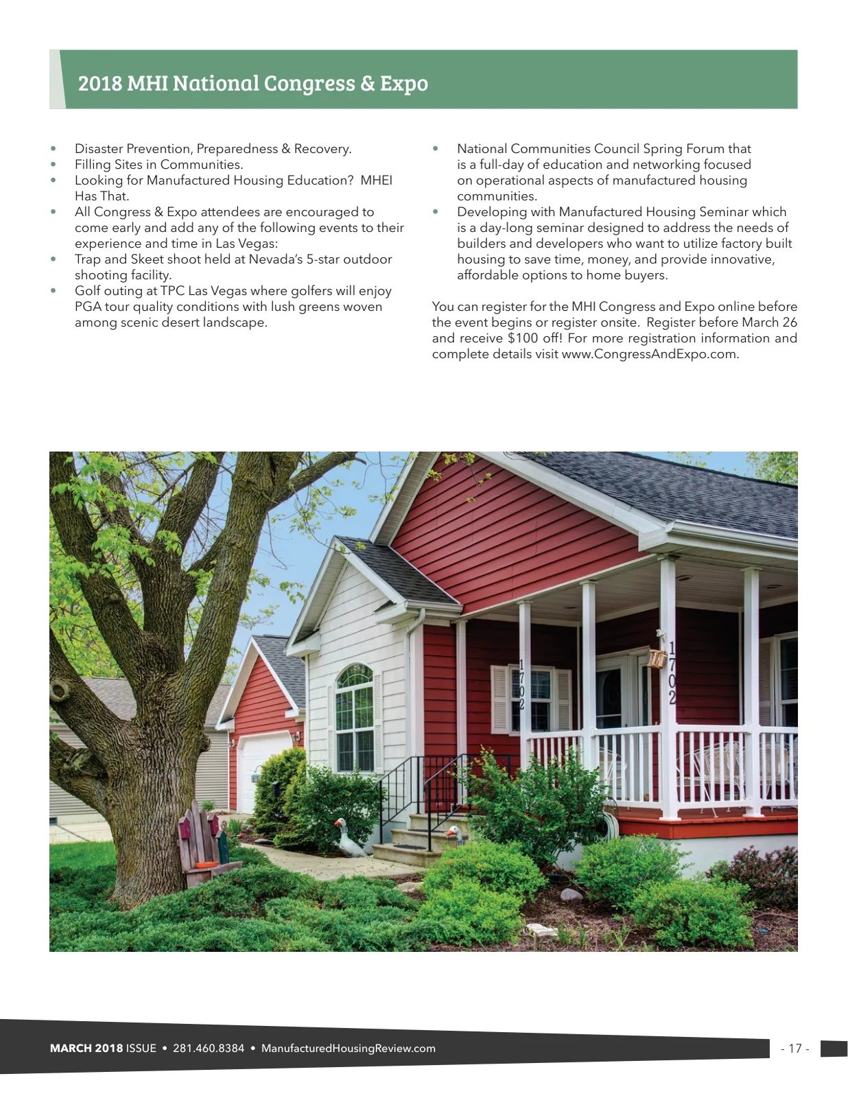 Page 17 of Manufactured Housing Review March 2018