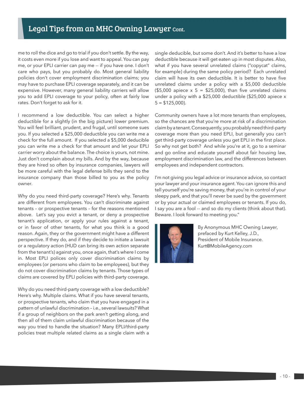 Page 10 of Manufactured Housing Review March 2019