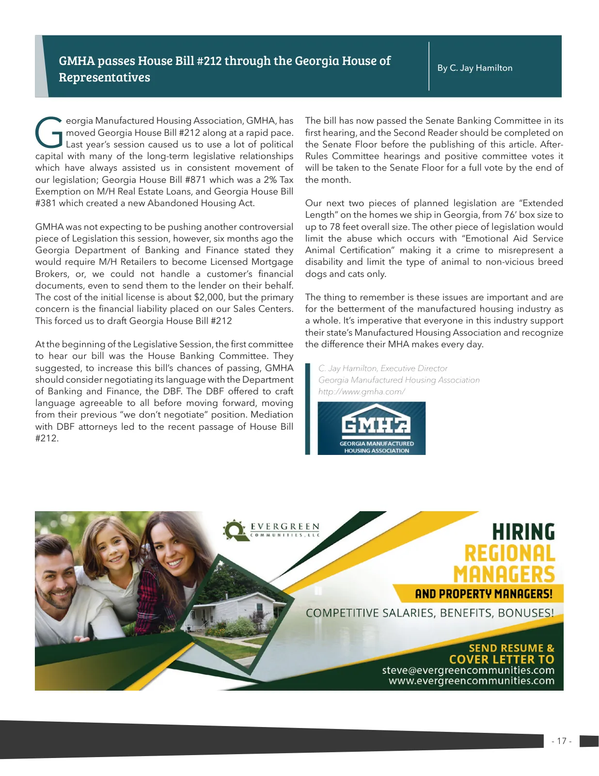 Page 17 of Manufactured Housing Review March 2019