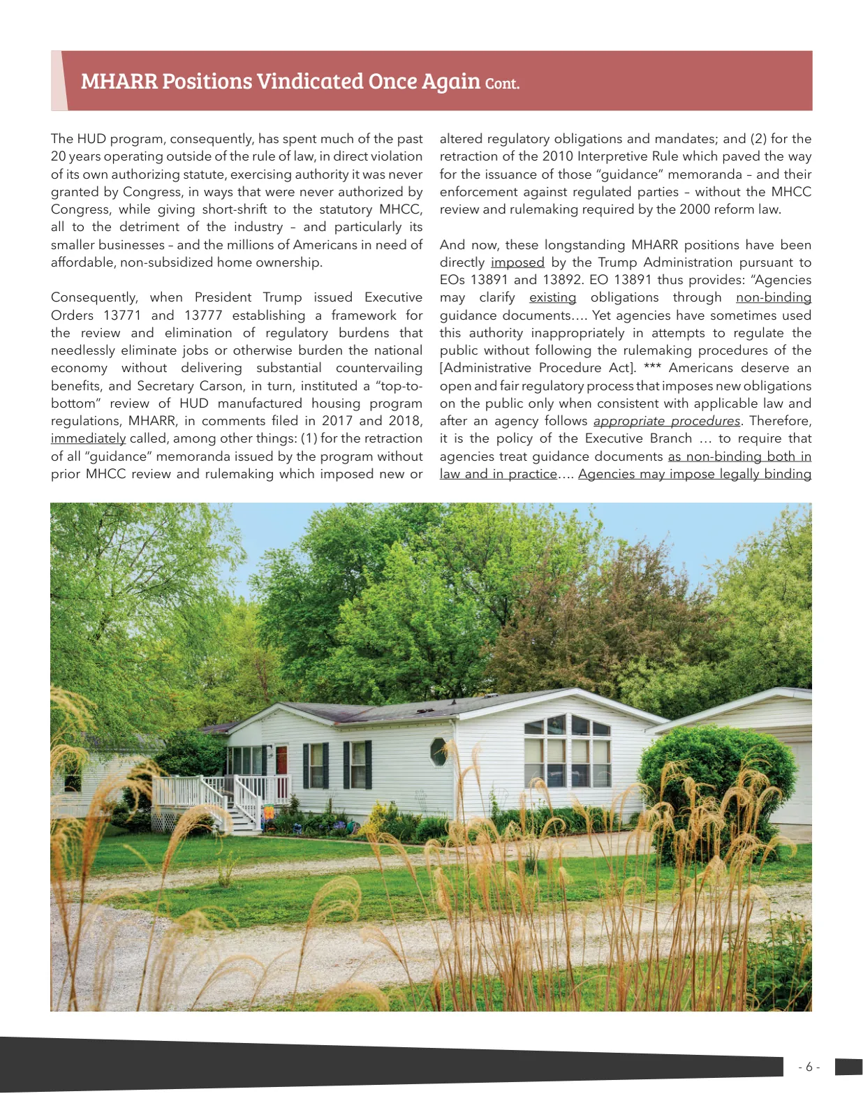 Page 6 of Manufactured Housing Review 2020 Q1