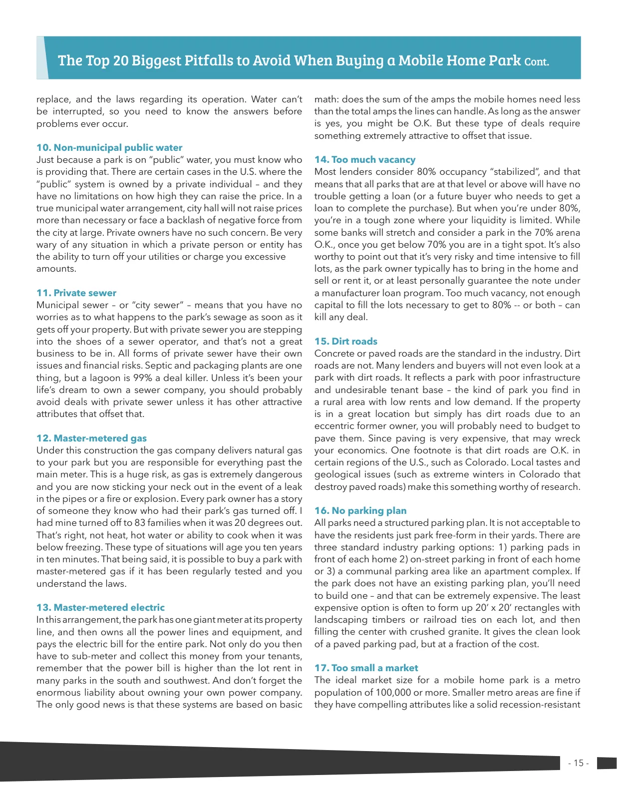 Page 15 of Manufactured Housing Review 2020 Q1