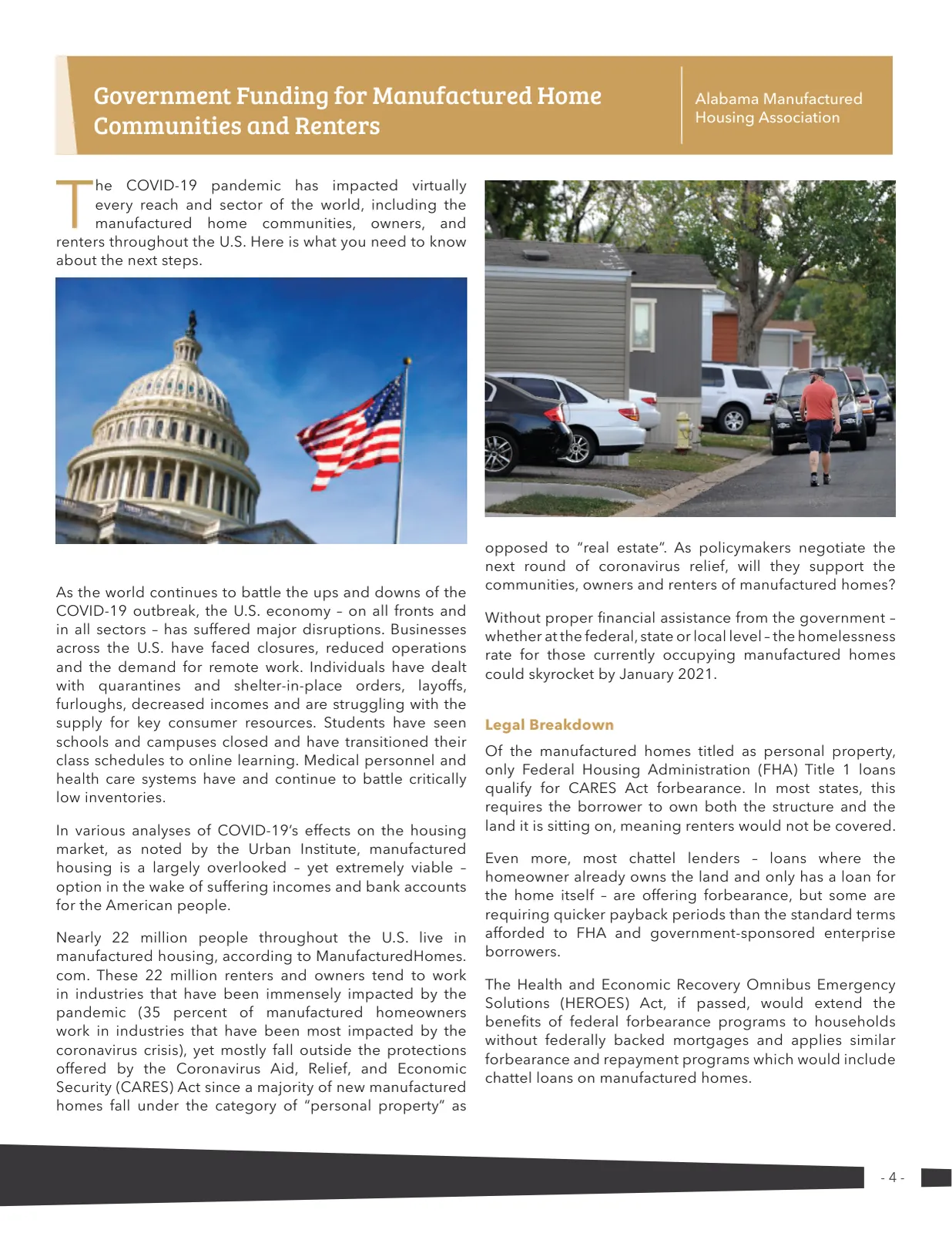 Page 4 of Manufactured Housing Review 2021 Q1