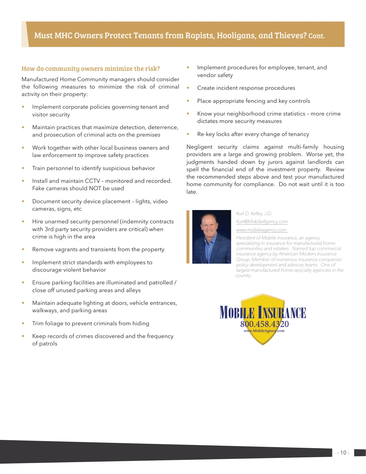 Page 10 of Manufactured Housing Review 2021 Q1