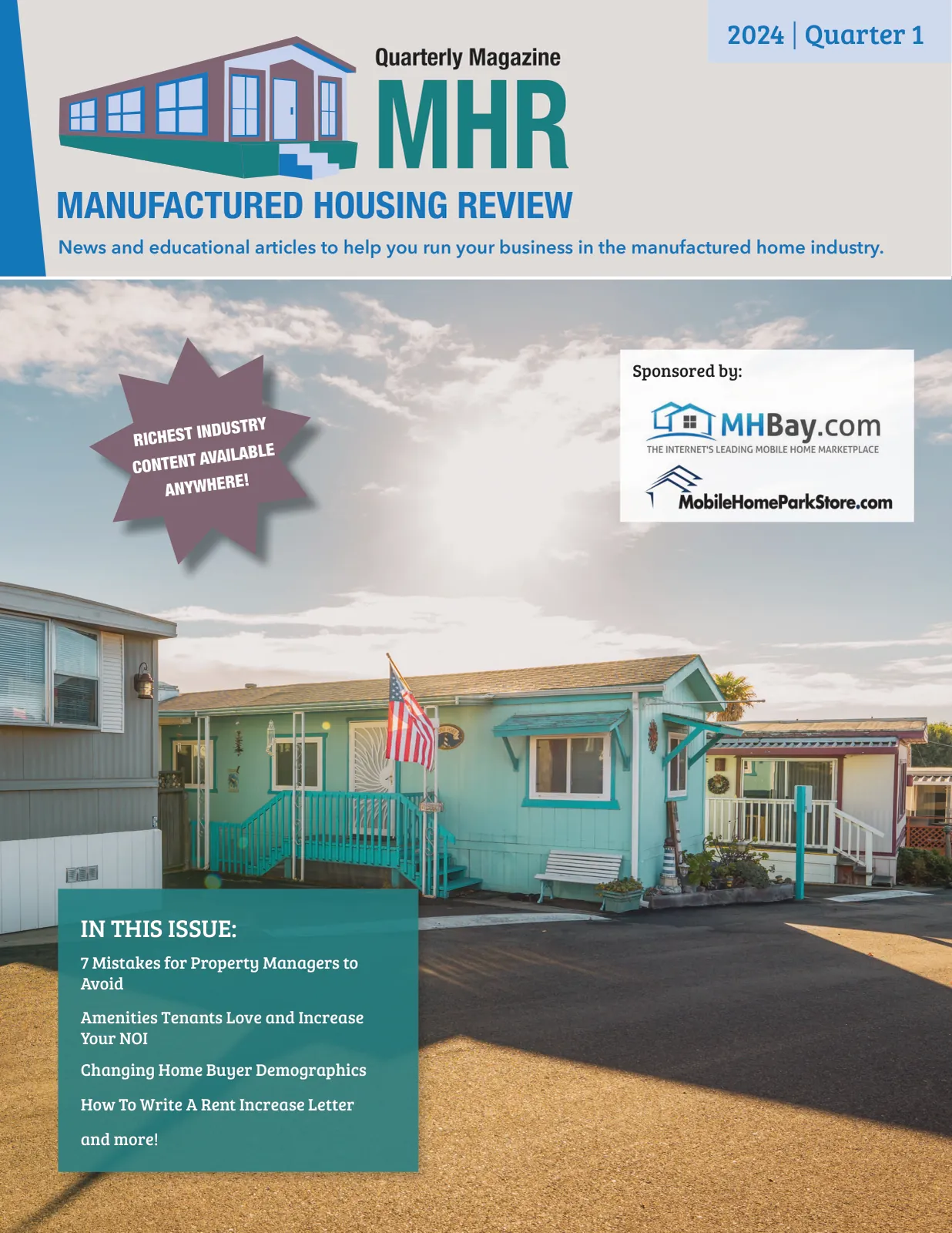 Page 1 of Manufactured Housing Review 2024 Q1