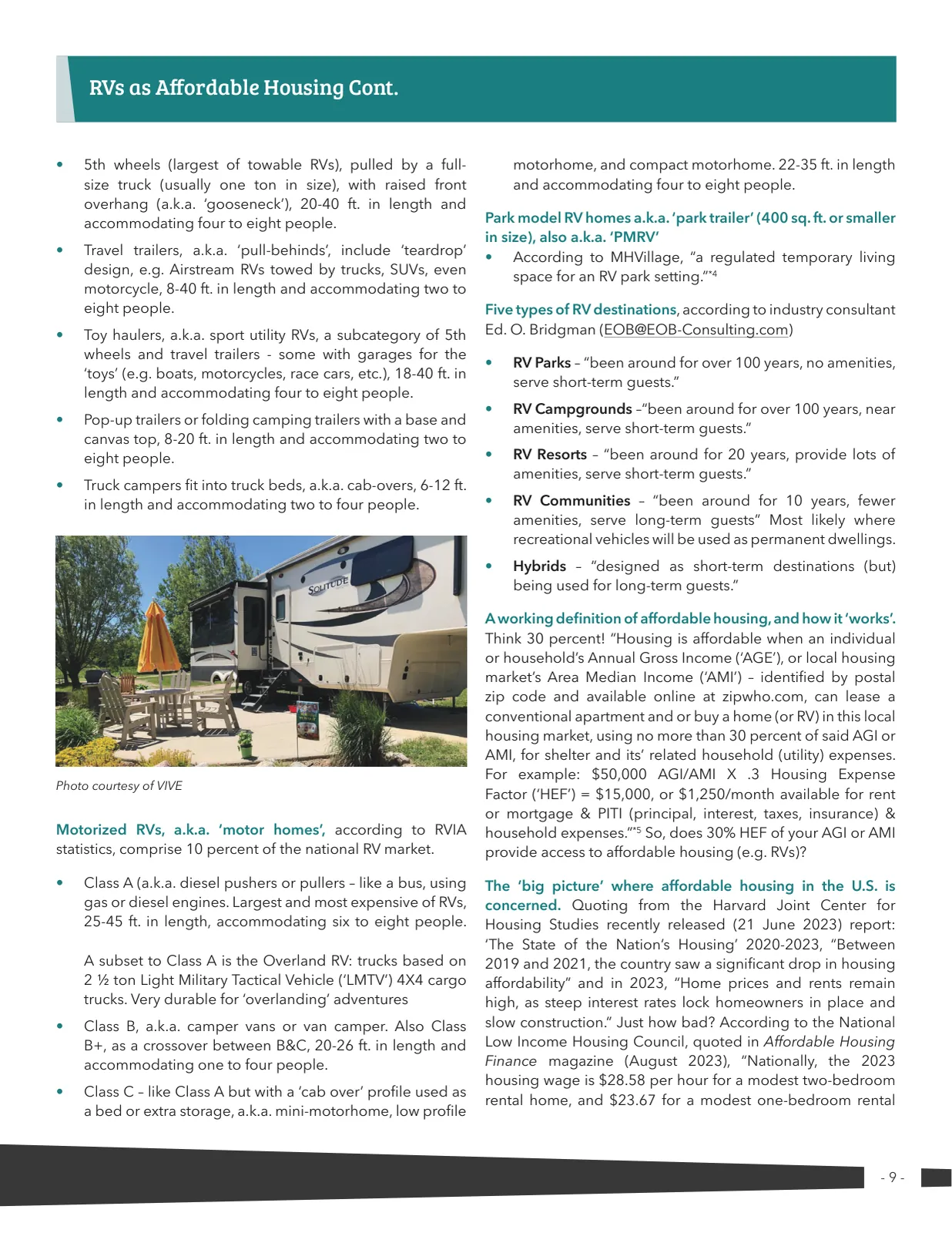 Page 9 of Manufactured Housing Review 2024 Q1