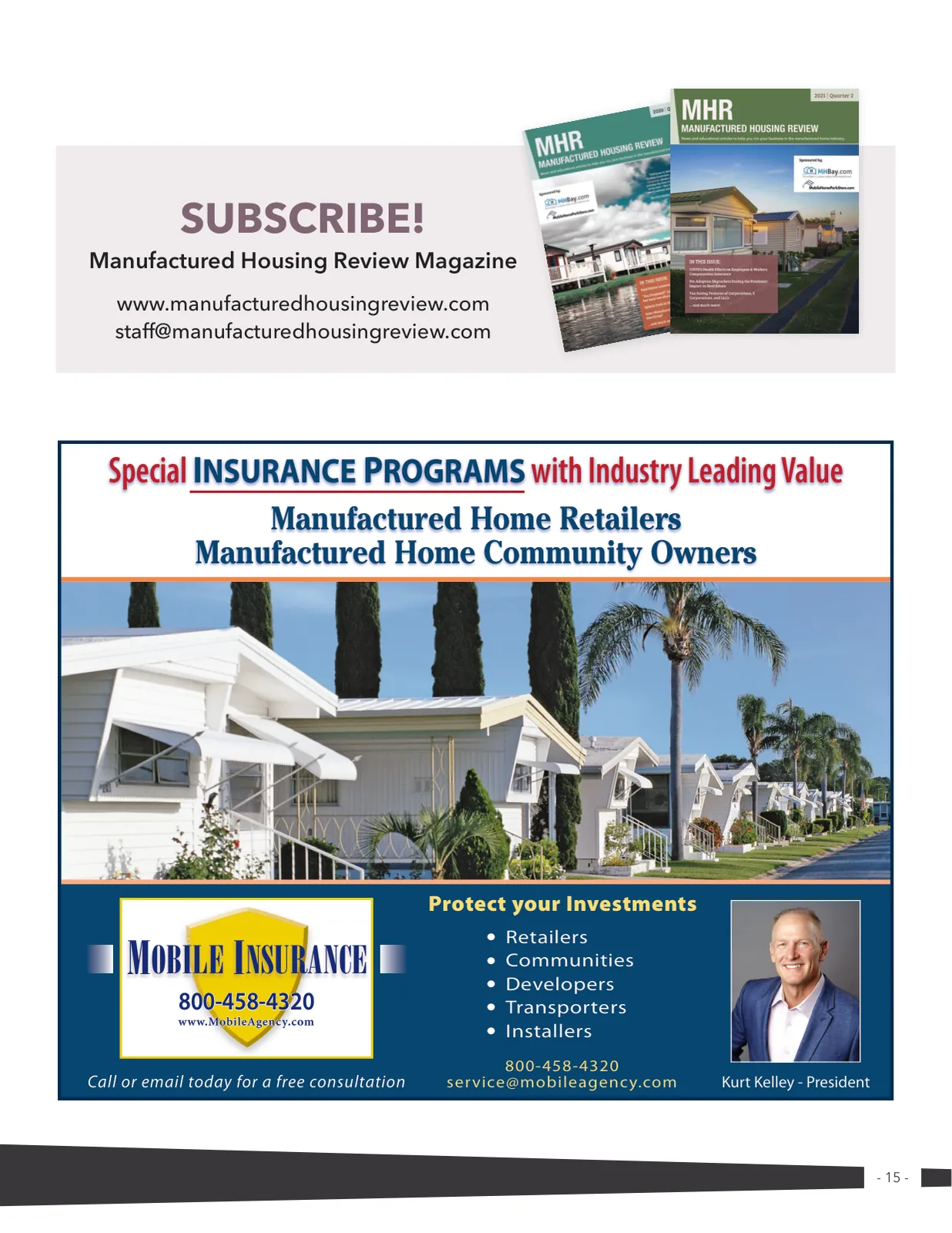 Page 15 of Manufactured Housing Review 2024 Q1