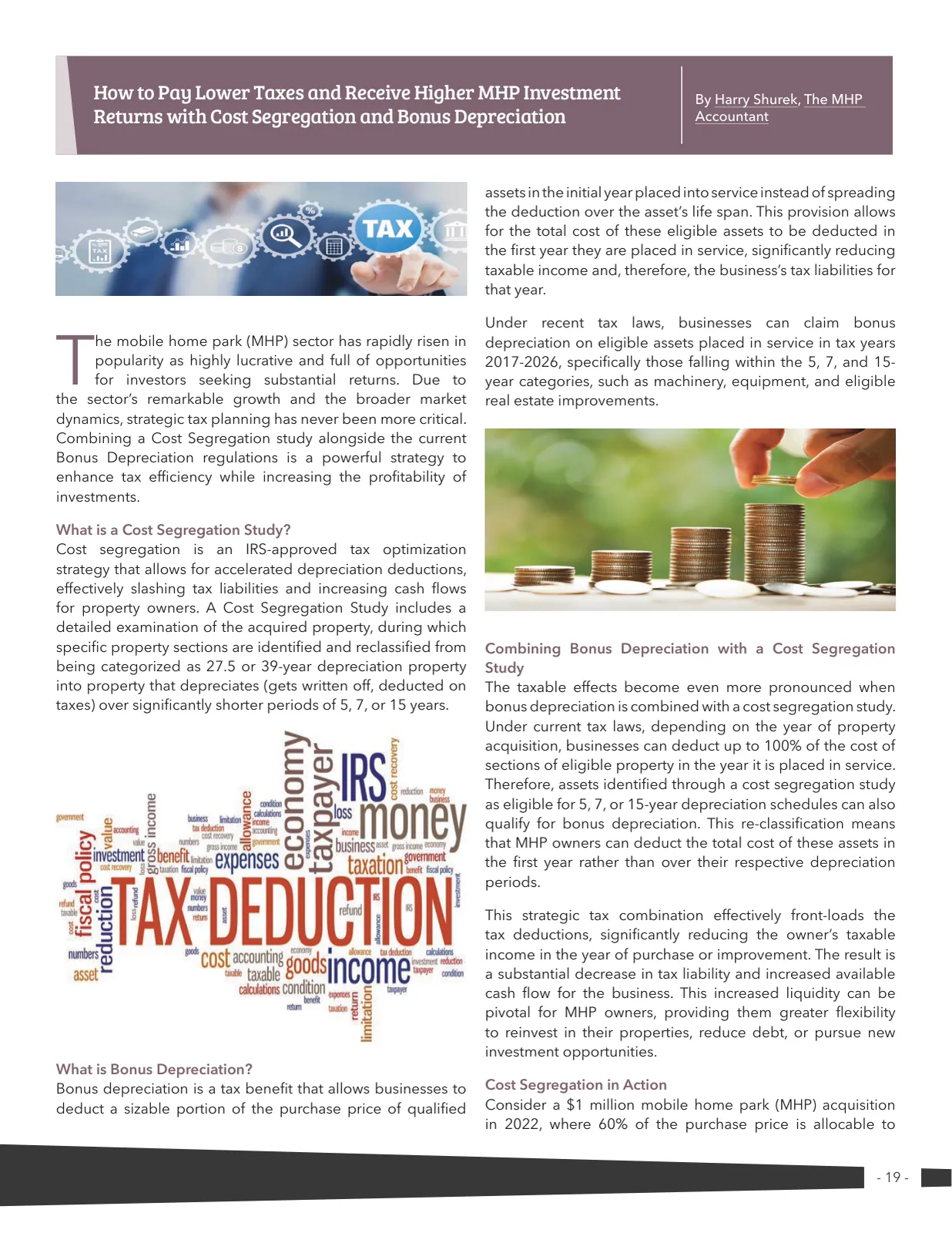 Page 19 of Manufactured Housing Review 2024 Q1