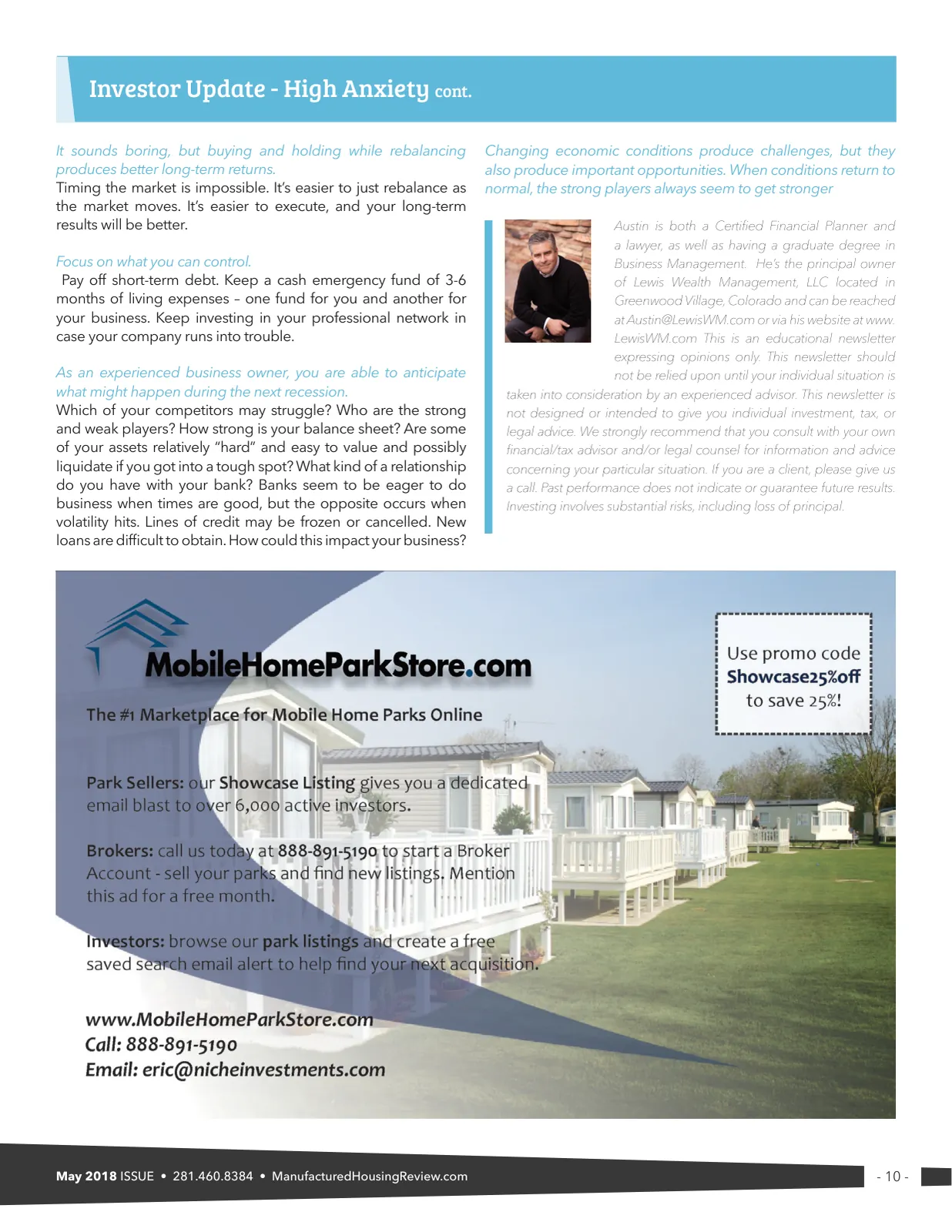 Page 10 of Manufactured Housing Review May 2018