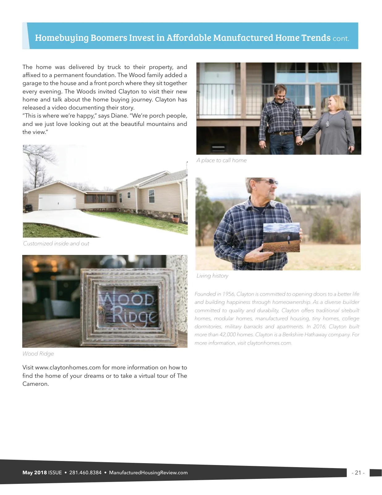 Page 21 of Manufactured Housing Review May 2018