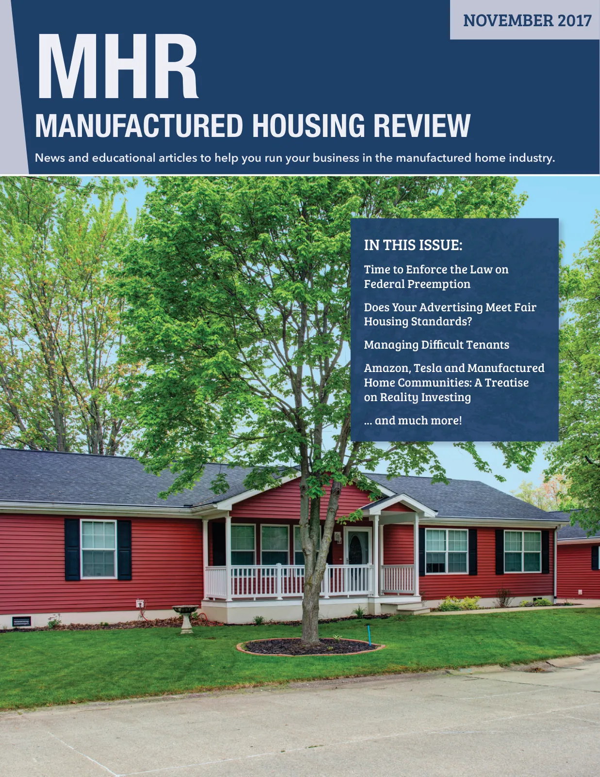 Page 1 of Manufactured Housing Review November 2017