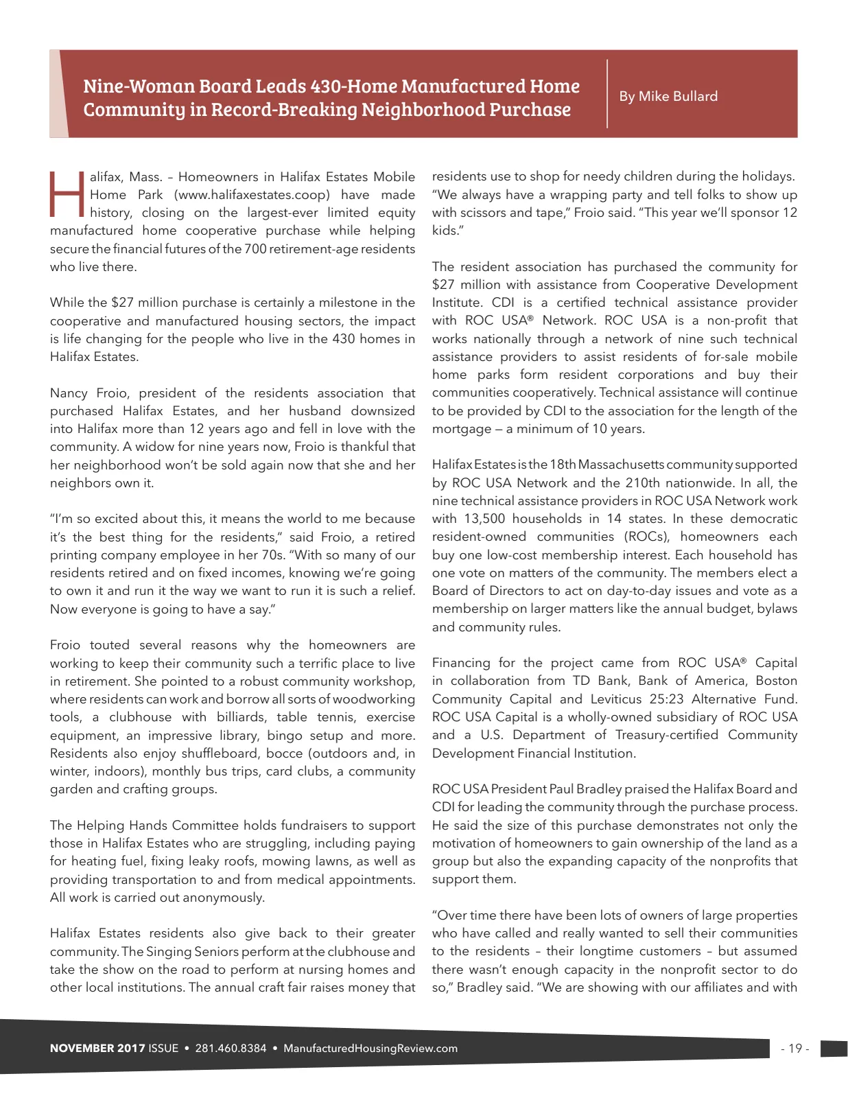 Page 19 of Manufactured Housing Review November 2017