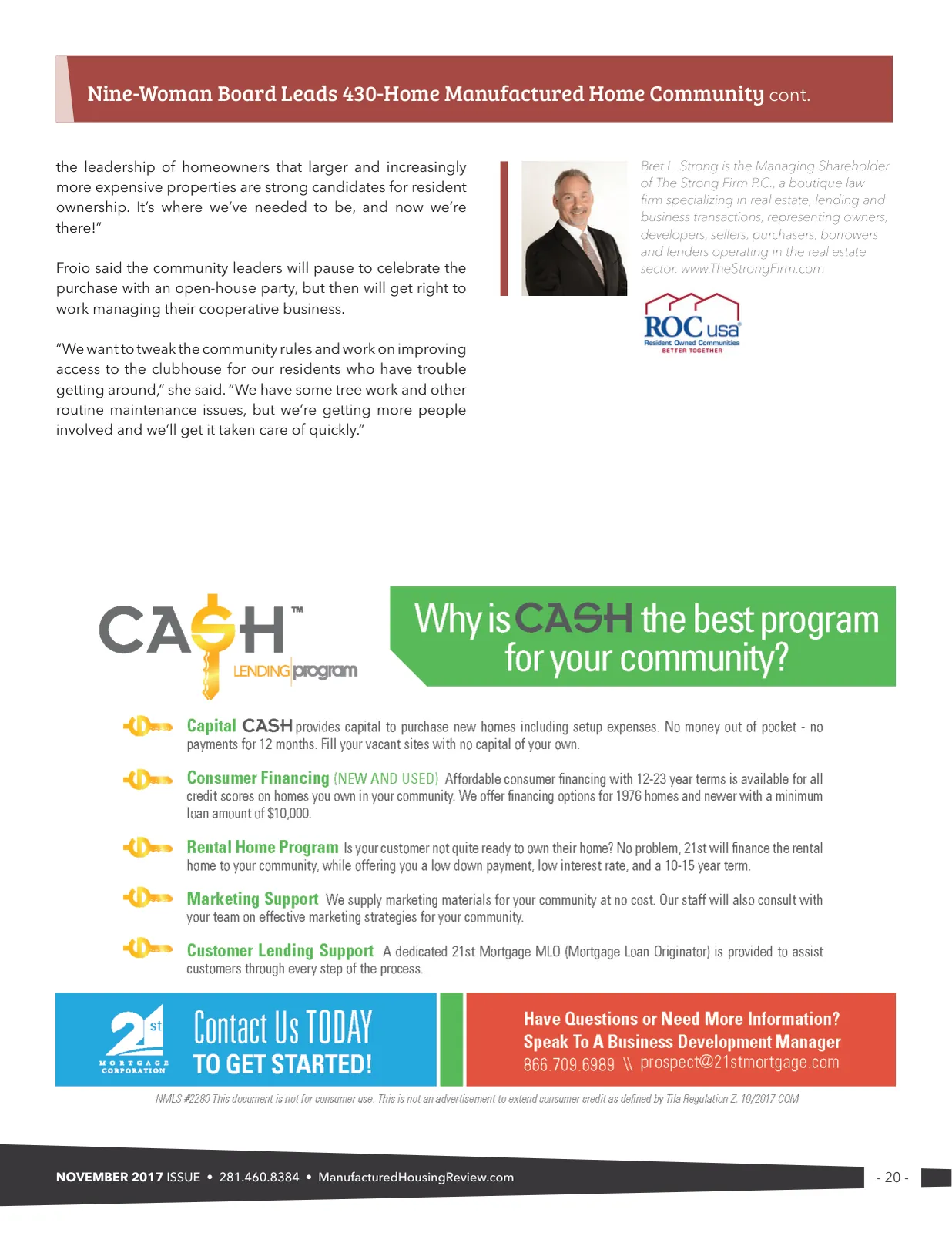 Page 20 of Manufactured Housing Review November 2017