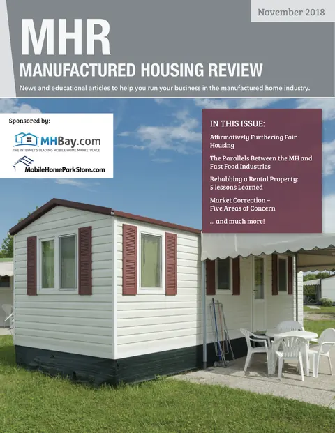 Manufactured Housing Review - November 2018 cover