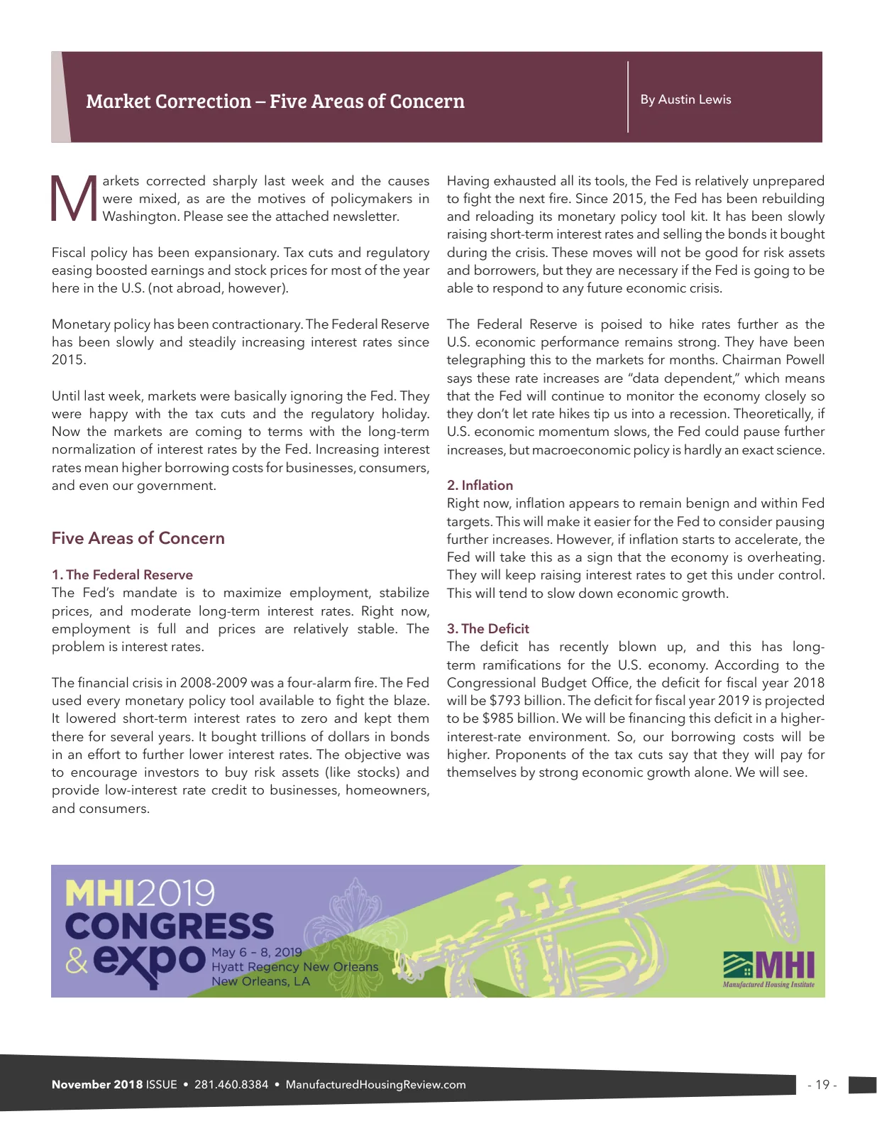 Page 19 of Manufactured Housing Review November 2018