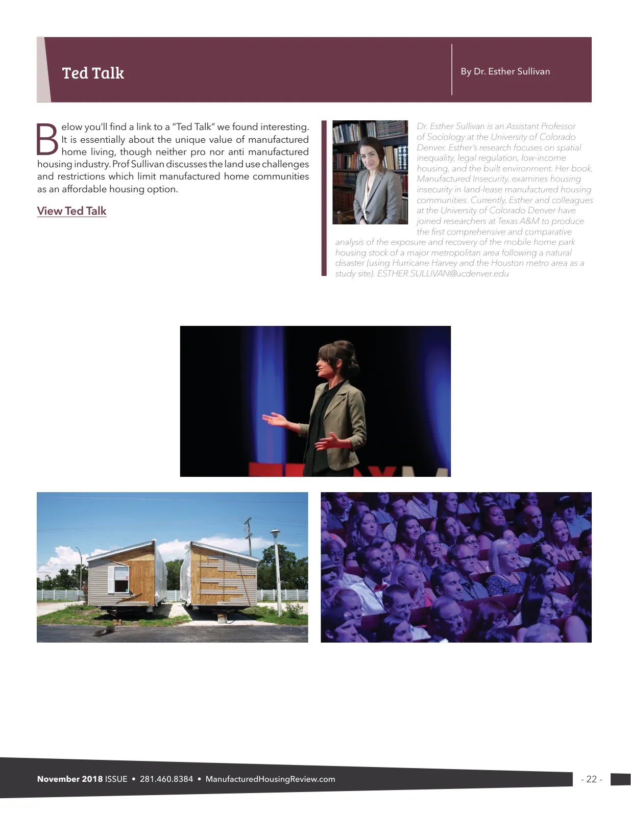 Page 22 of Manufactured Housing Review November 2018