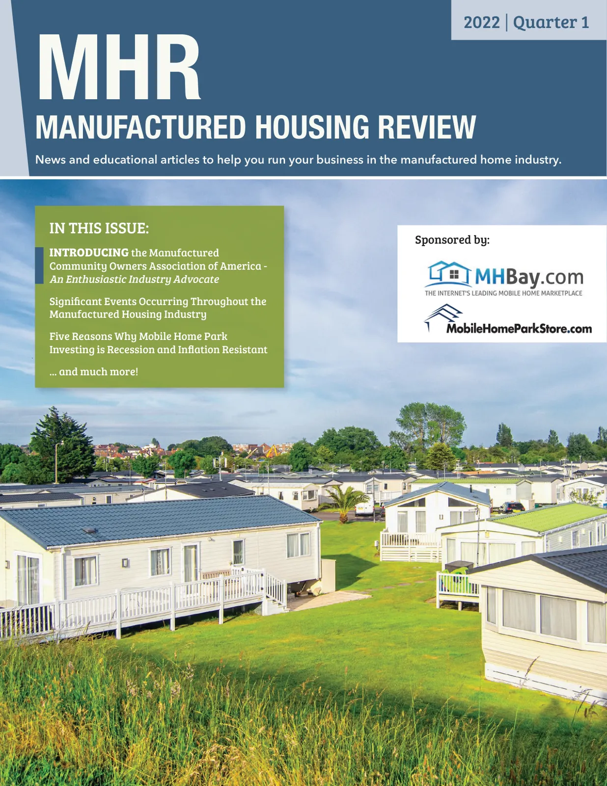 Page 1 of Manufactured Housing Review 2022 Q1