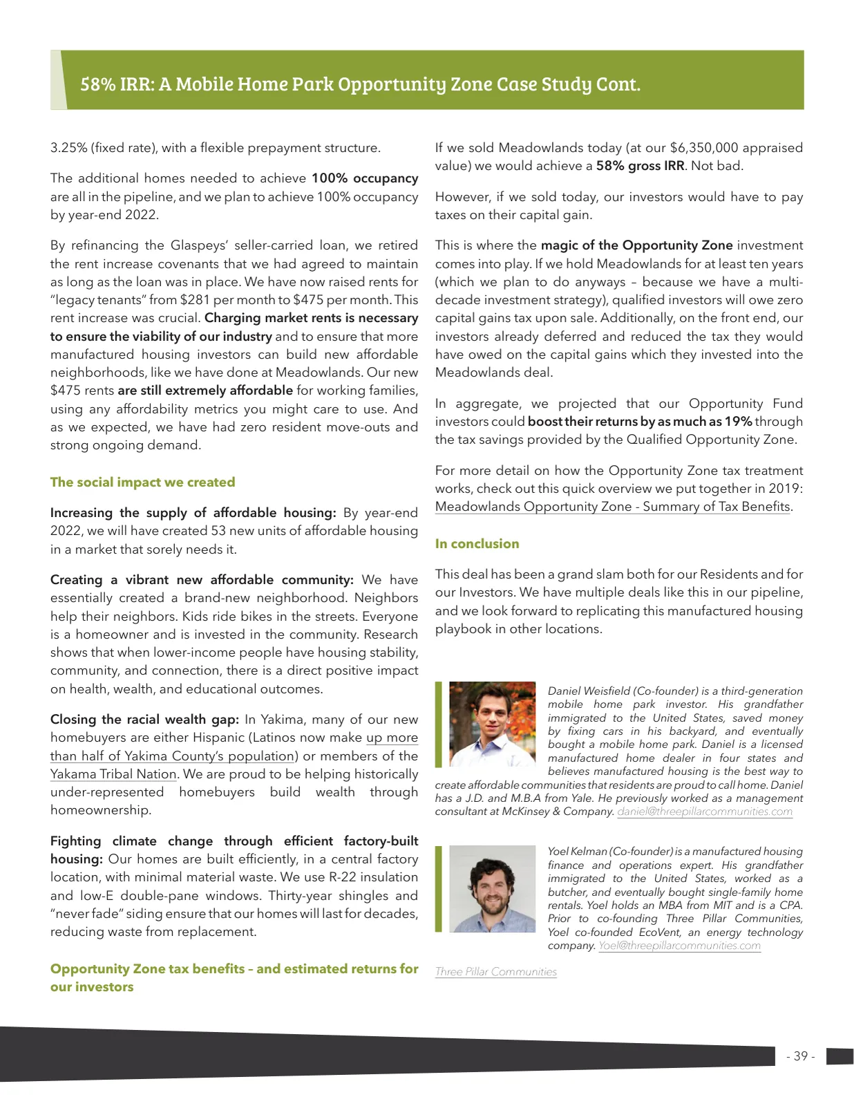 Page 39 of Manufactured Housing Review 2022 Q1