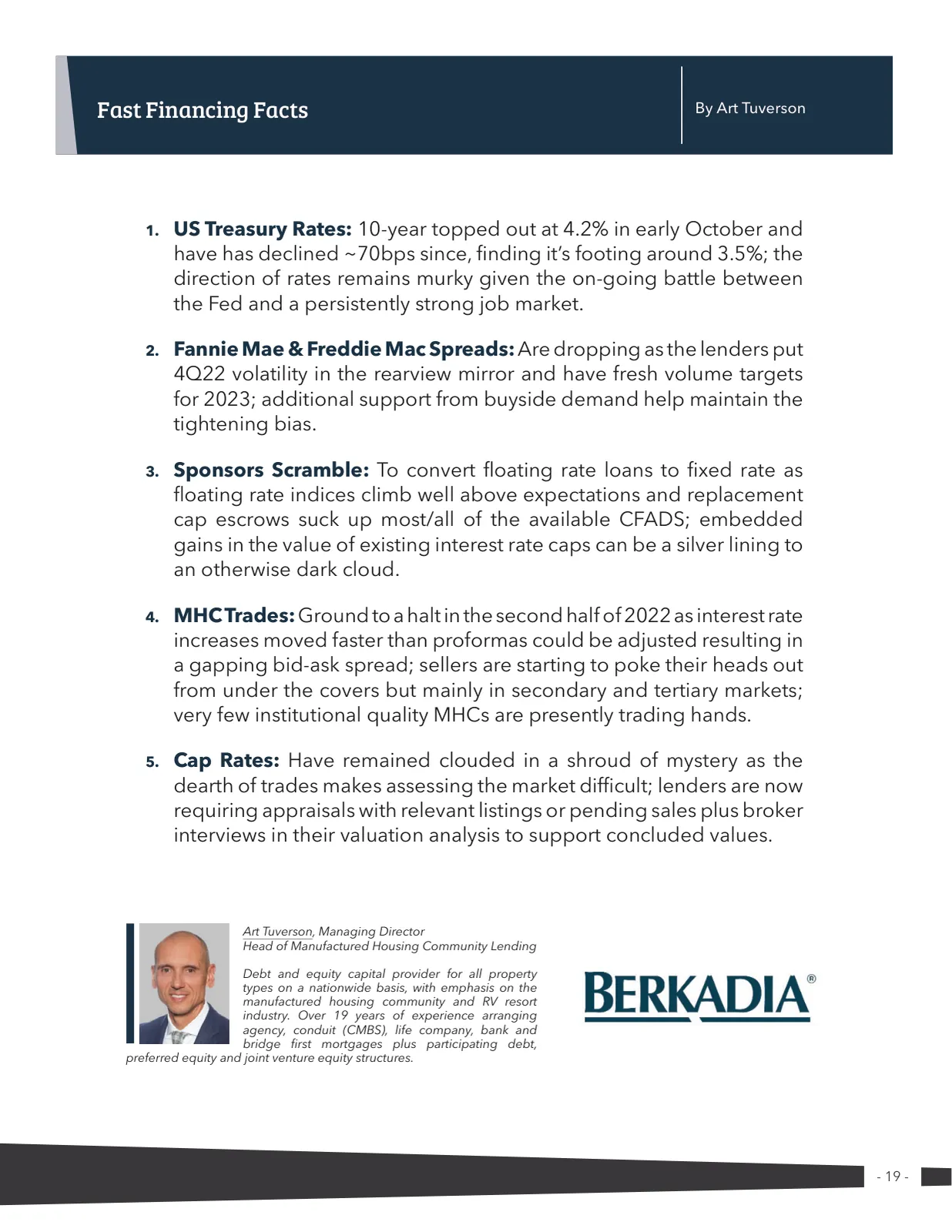 Page 19 of Manufactured Housing Review 2023 Q1