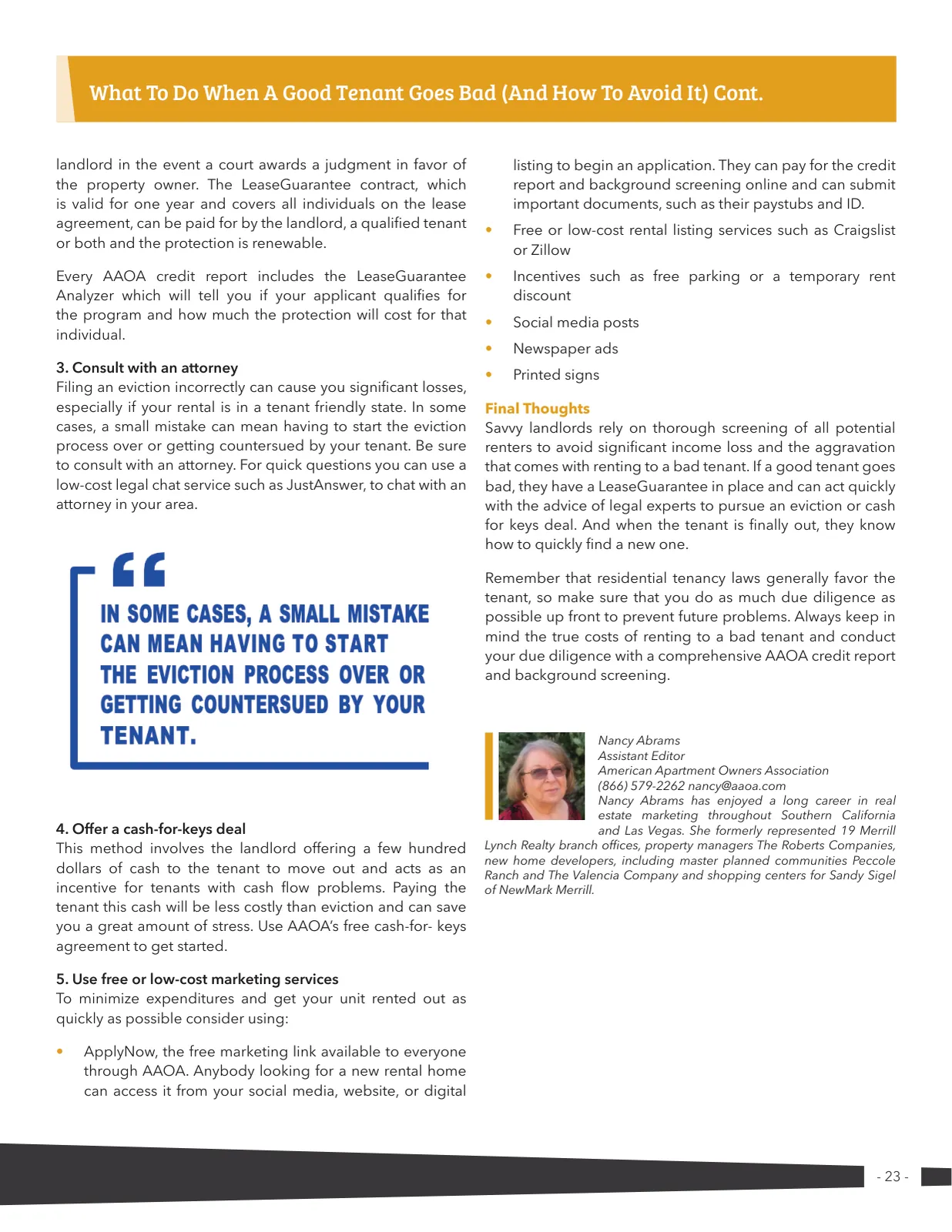 Page 23 of Manufactured Housing Review 2023 Q1