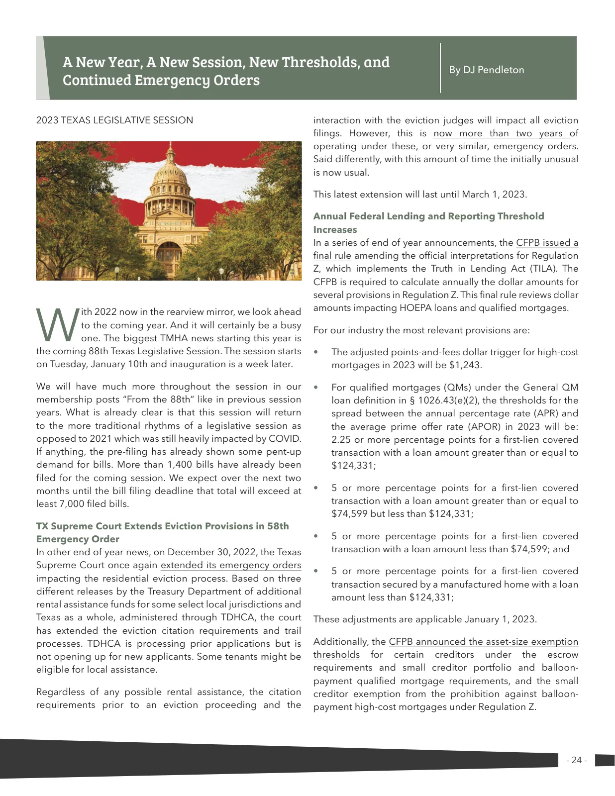 Page 24 of Manufactured Housing Review 2023 Q1