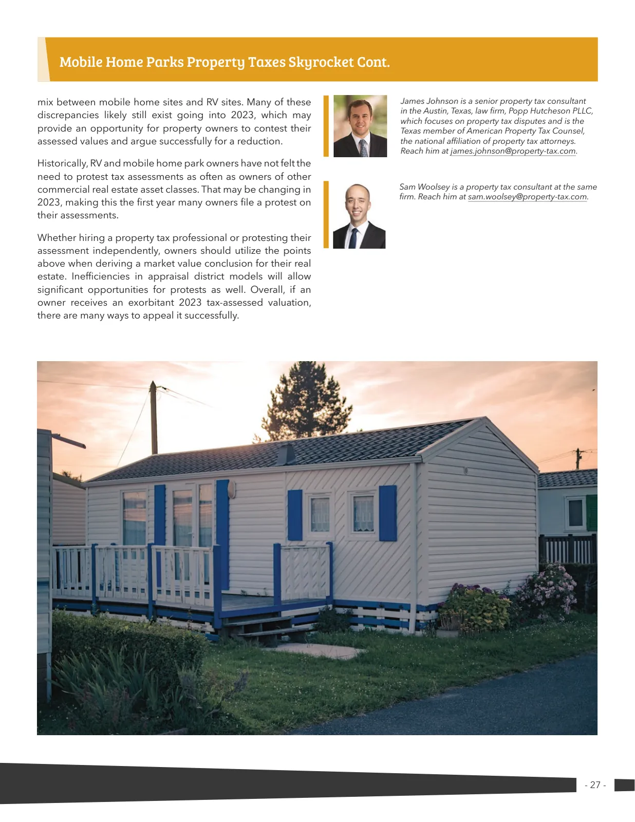 Page 27 of Manufactured Housing Review 2023 Q1