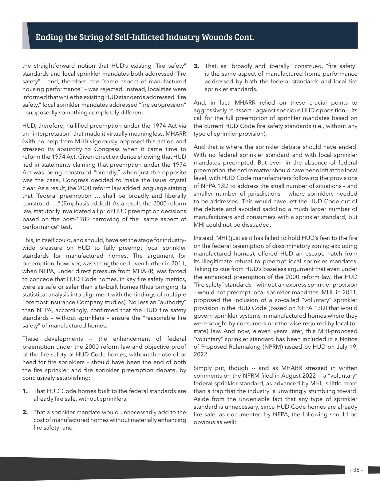 Page 38 of Manufactured Housing Review 2023 Q1