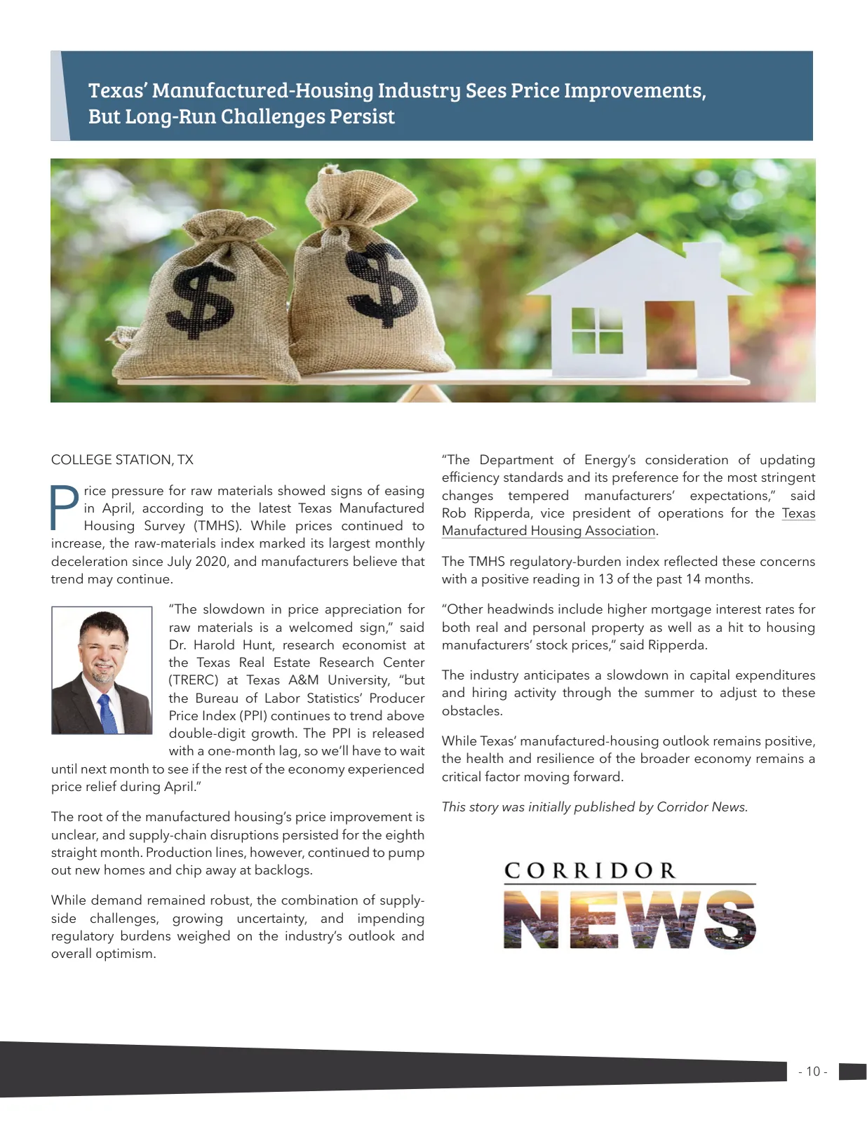 Page 10 of Manufactured Housing Review 2022 Q2