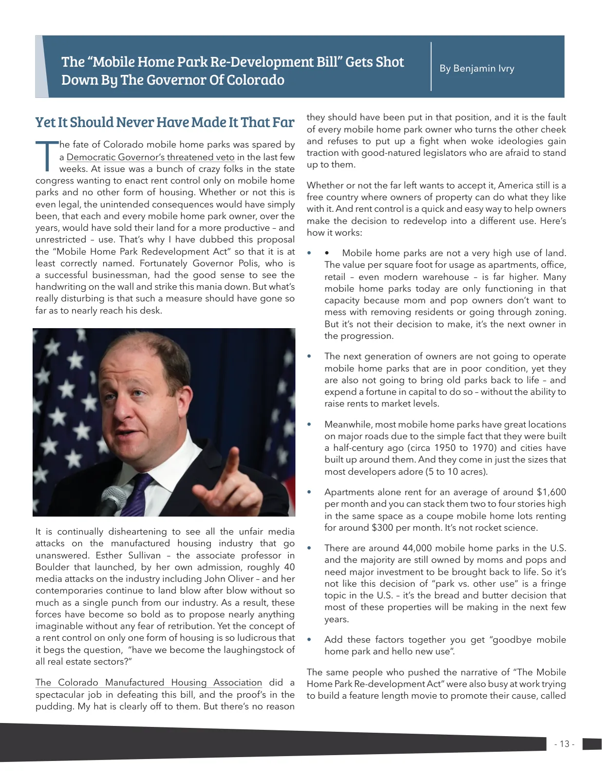 Page 13 of Manufactured Housing Review 2022 Q2