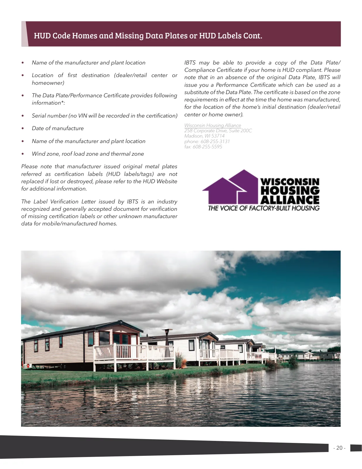 Page 20 of Manufactured Housing Review 2022 Q2