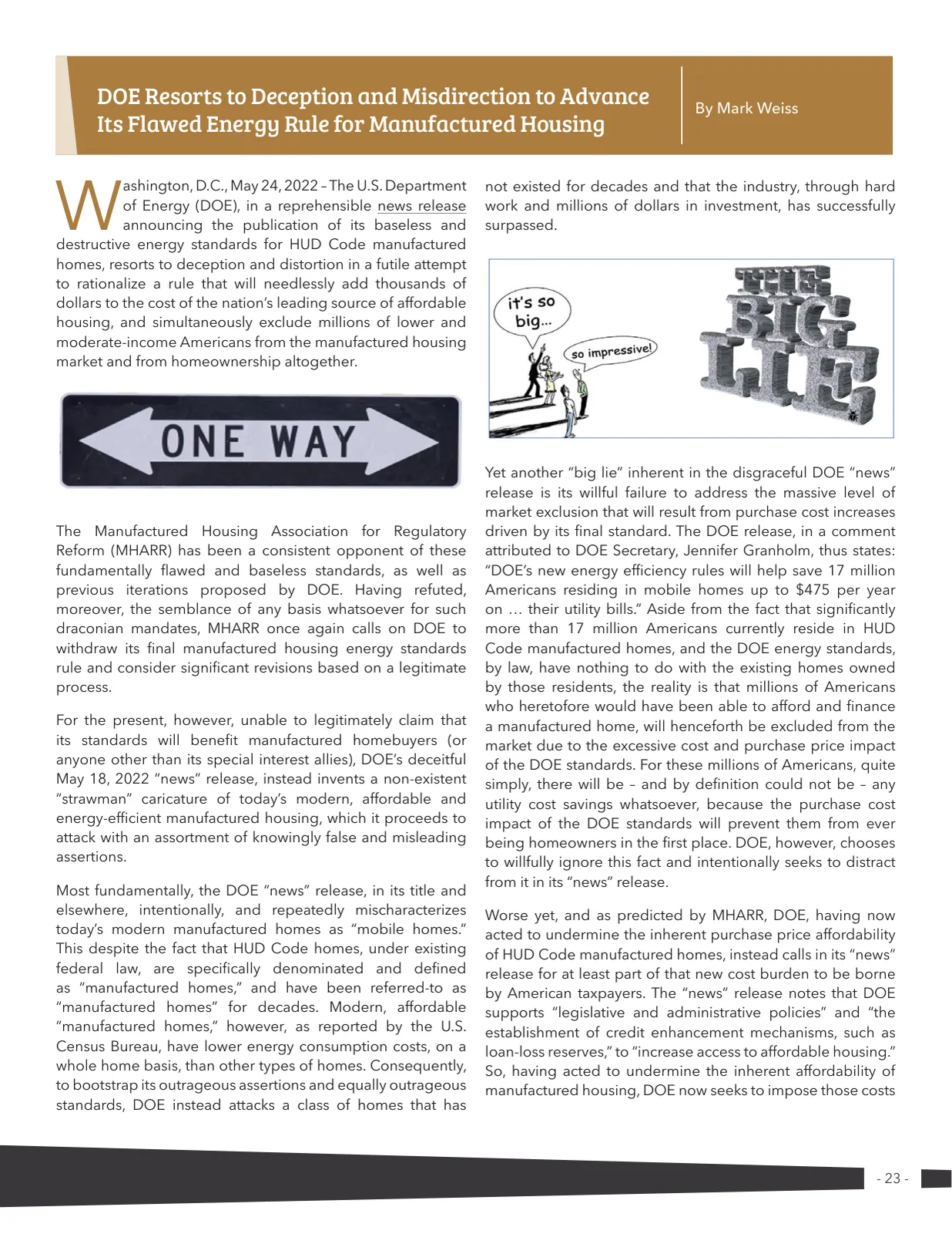 Page 23 of Manufactured Housing Review 2022 Q2