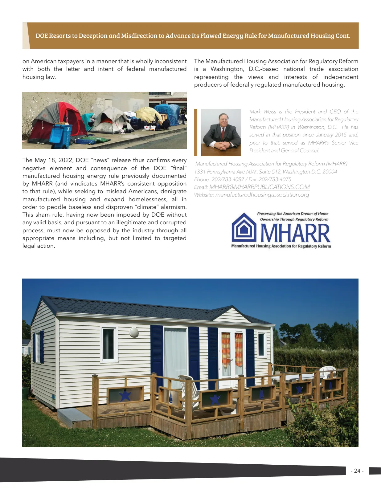 Page 24 of Manufactured Housing Review 2022 Q2