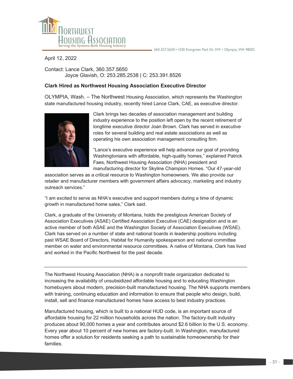 Page 31 of Manufactured Housing Review 2022 Q2