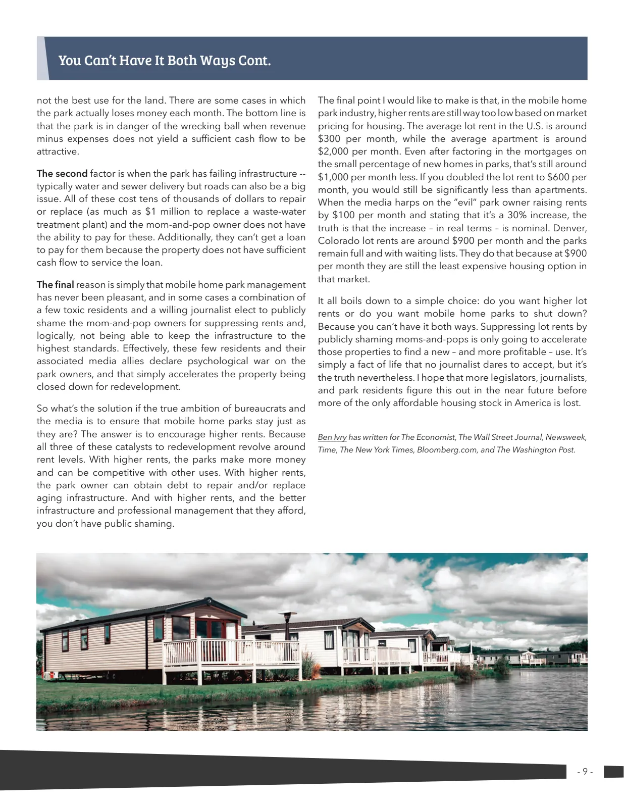 Page 9 of Manufactured Housing Review 2023 Q2