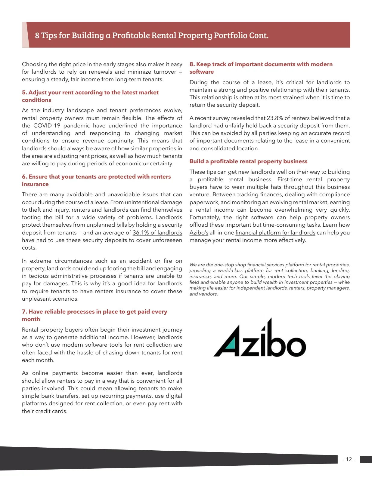 Page 12 of Manufactured Housing Review 2023 Q2