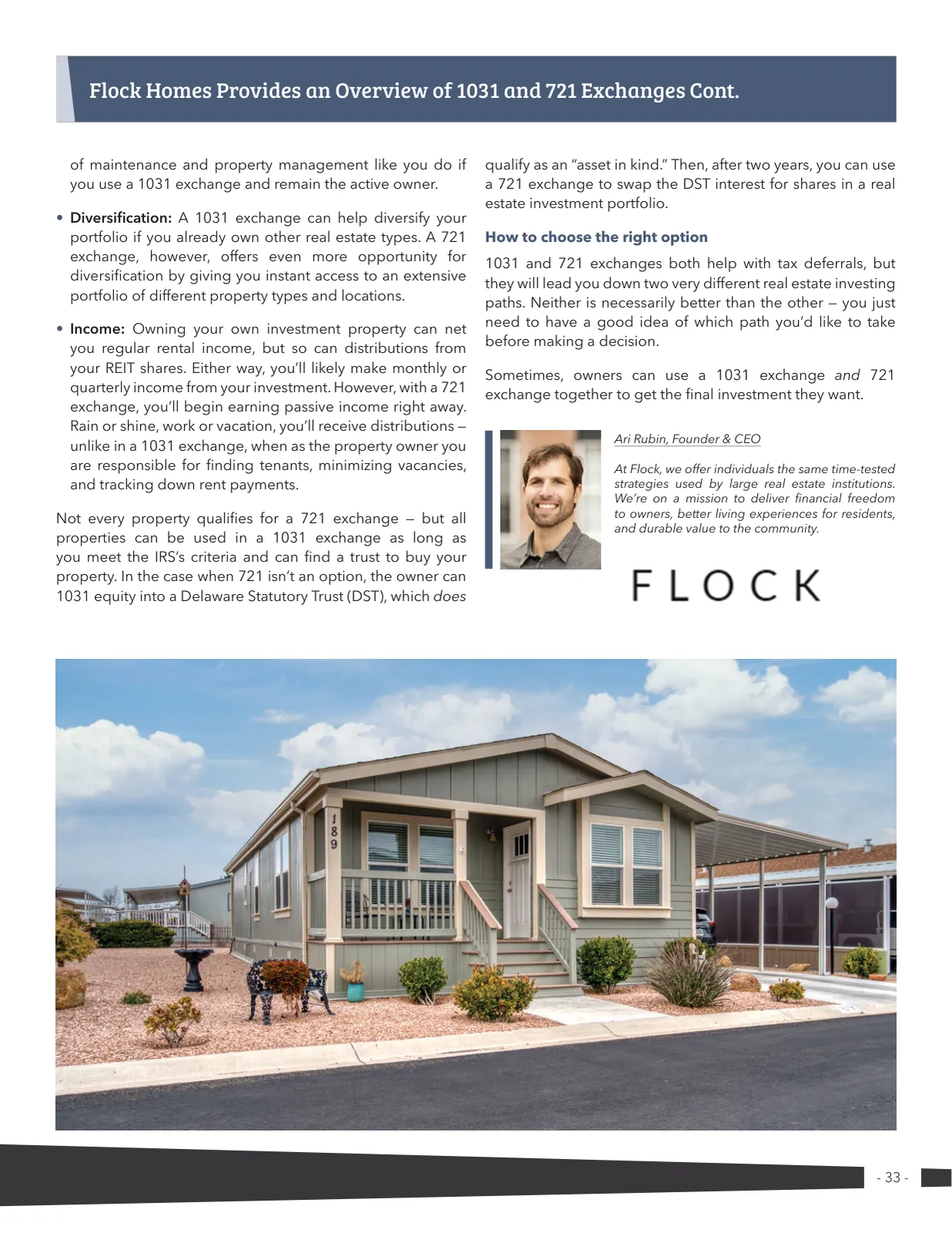 Page 33 of Manufactured Housing Review 2023 Q2