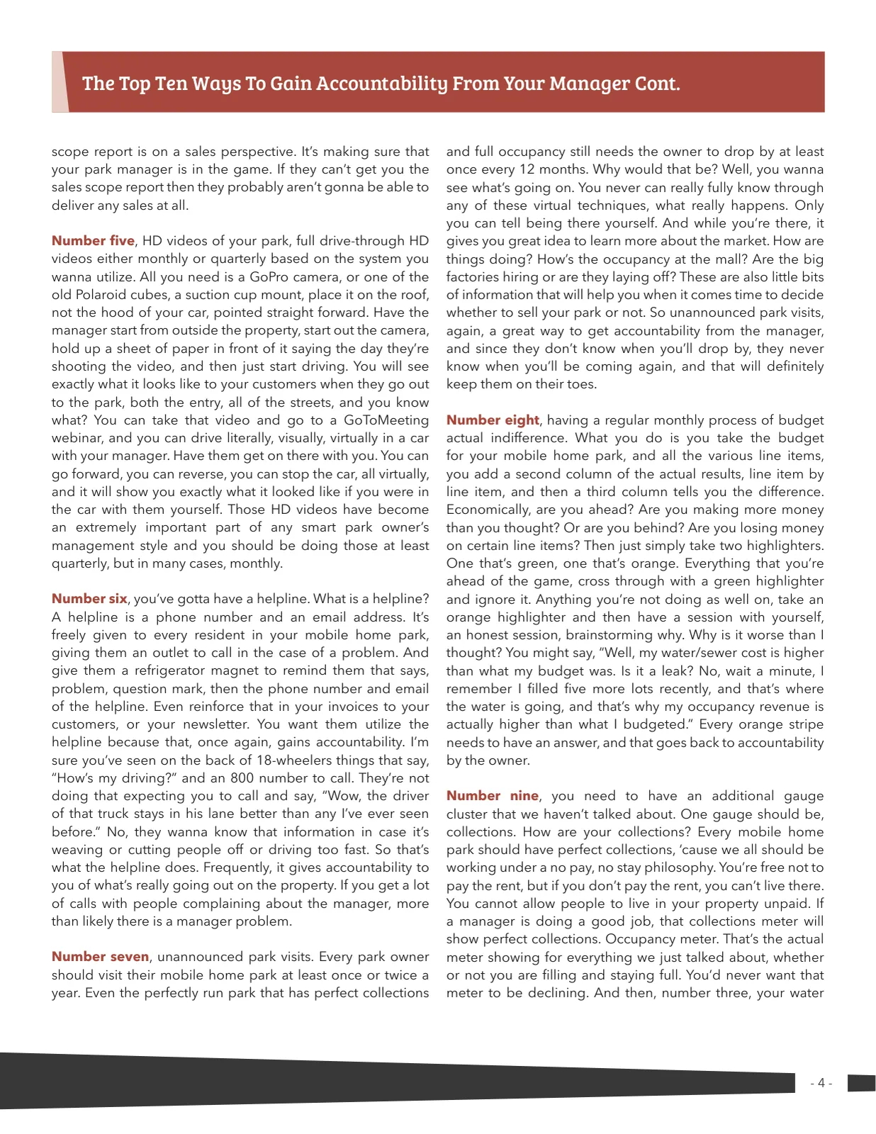 Page 4 of Manufactured Housing Review 2022 Q3