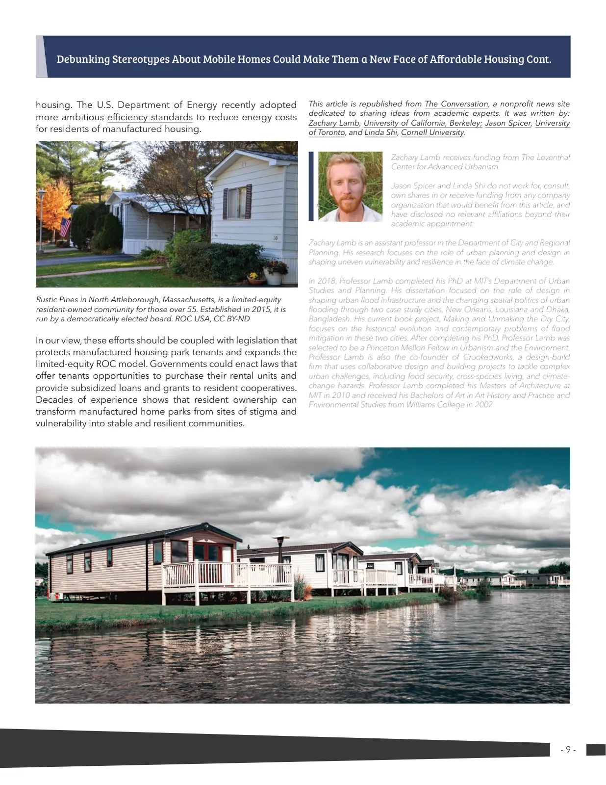 Page 9 of Manufactured Housing Review 2022 Q3
