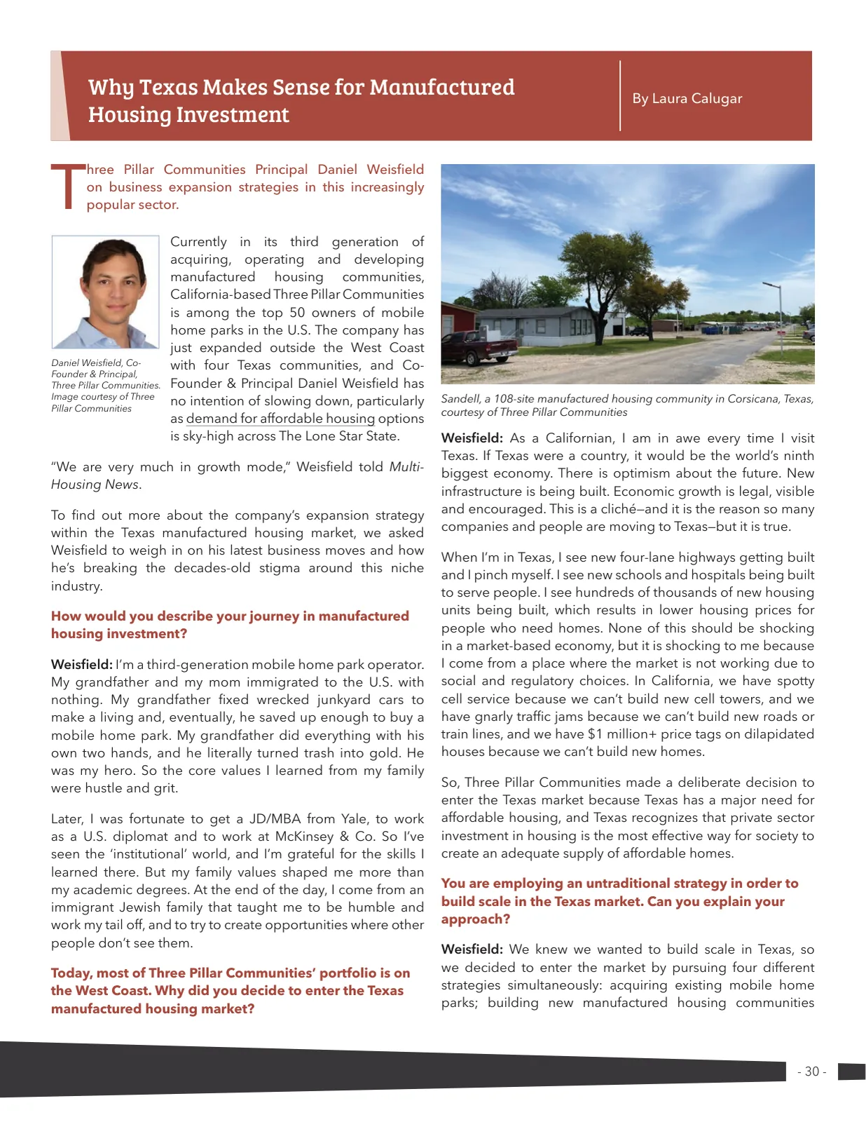 Page 30 of Manufactured Housing Review 2022 Q3