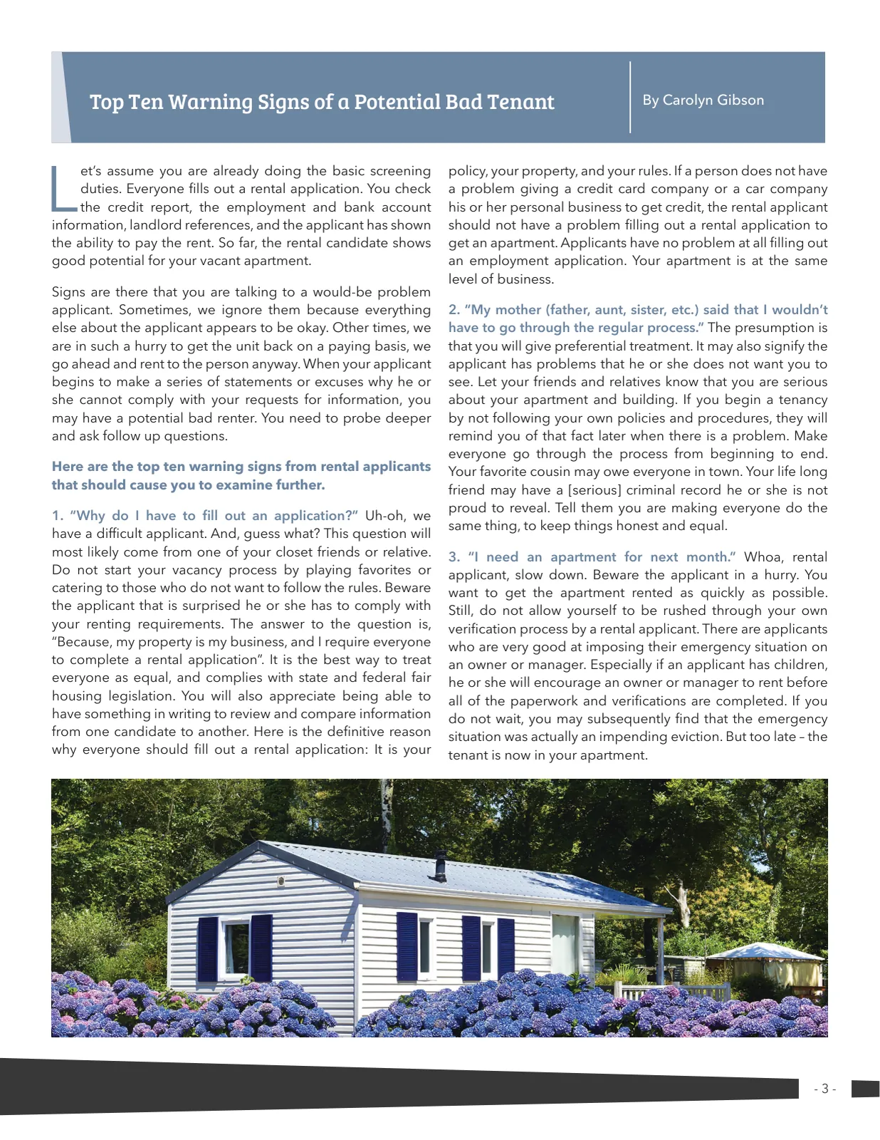 Page 3 of Manufactured Housing Review 2021 Q4