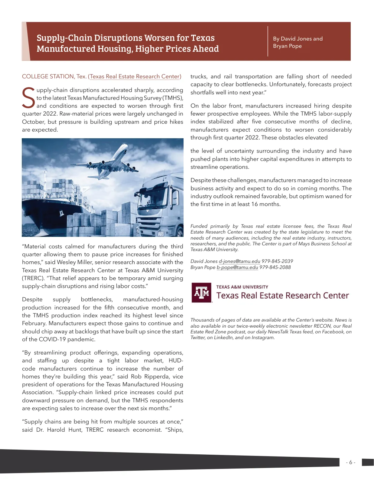 Page 6 of Manufactured Housing Review 2021 Q4