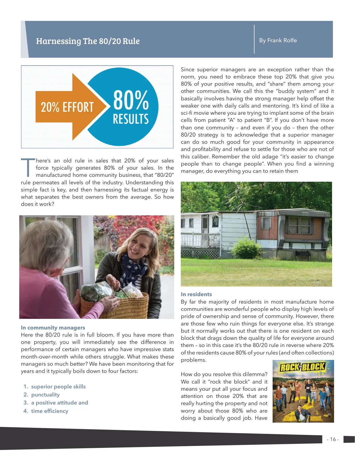 Page 16 of Manufactured Housing Review 2021 Q4