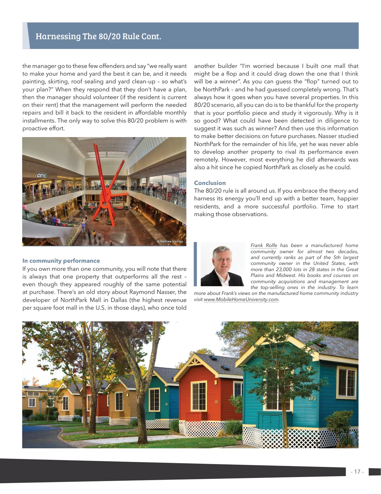 Page 17 of Manufactured Housing Review 2021 Q4