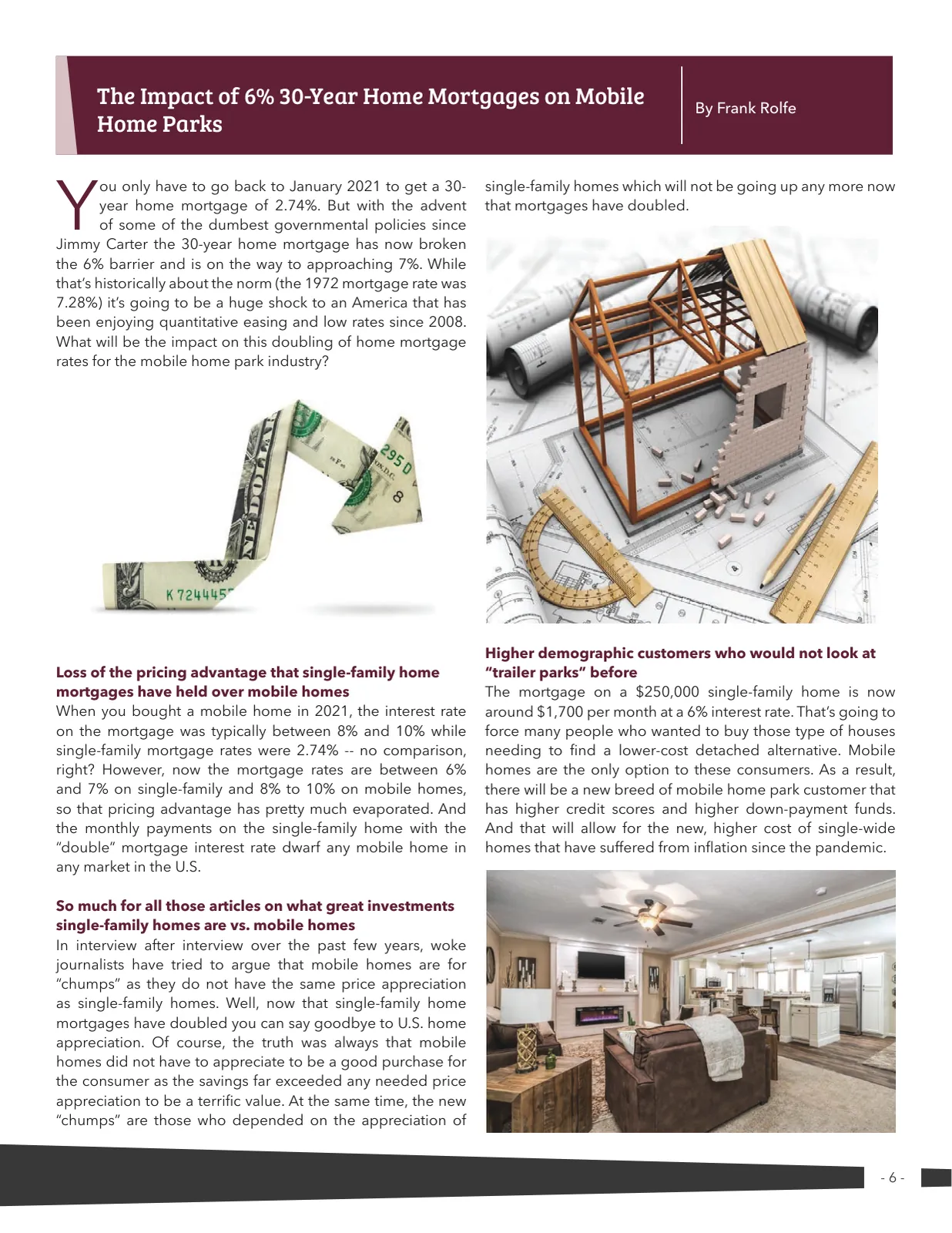 Page 6 of Manufactured Housing Review 2022 Q4