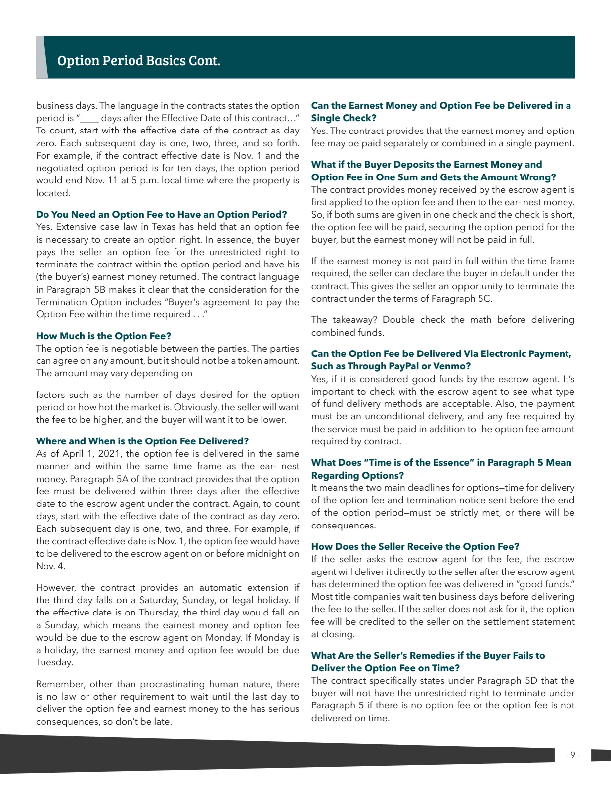 Page 9 of Manufactured Housing Review 2022 Q4