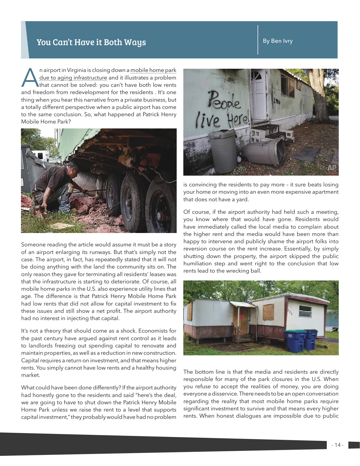 Page 14 of Manufactured Housing Review 2022 Q4
