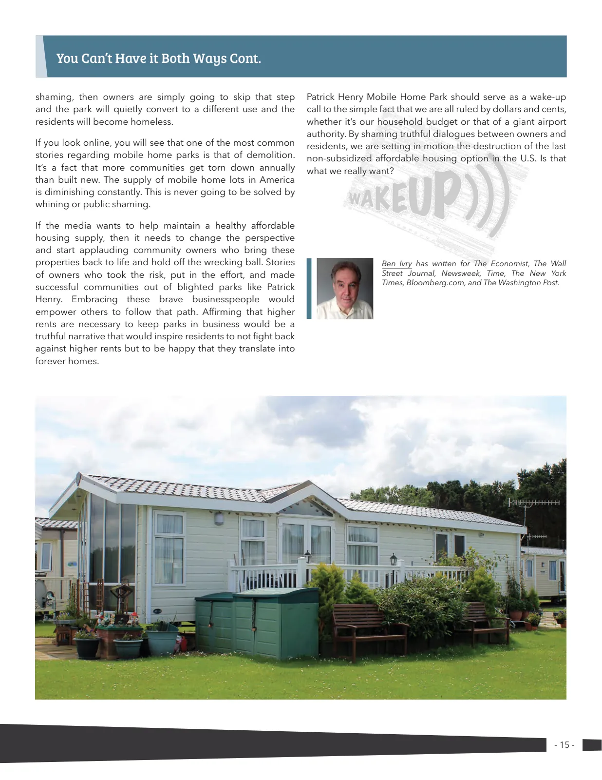 Page 15 of Manufactured Housing Review 2022 Q4