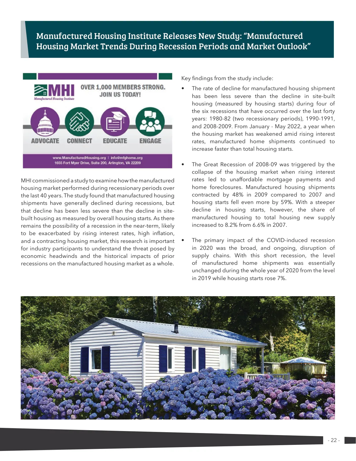 Page 22 of Manufactured Housing Review 2022 Q4